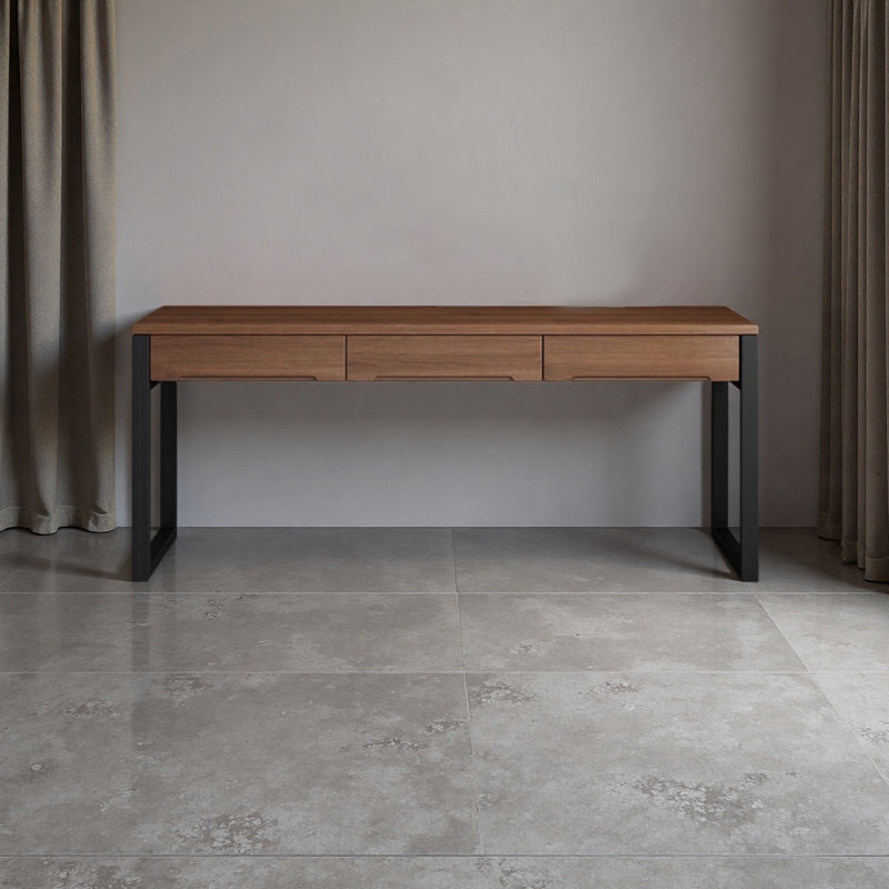 Bureau à domicile avec tiroirs, 29.52" H x 62.99" W x 23.62" D