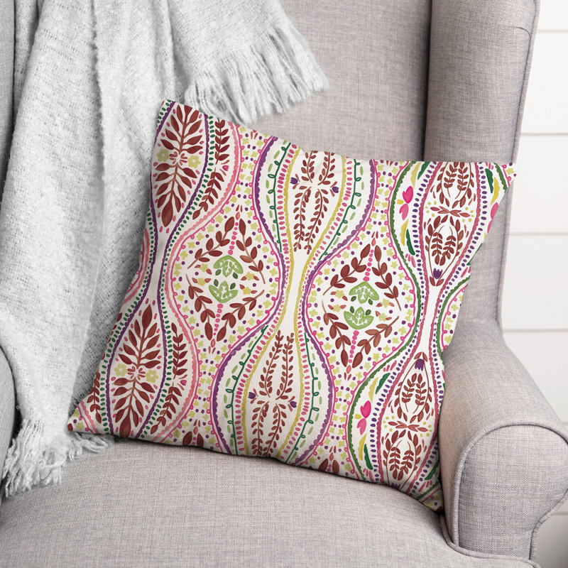 Housse et insert de coussin extérieur Adelman, Rose