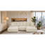 Canapé modulaire réversible d'angle avec repose-pieds-542698140