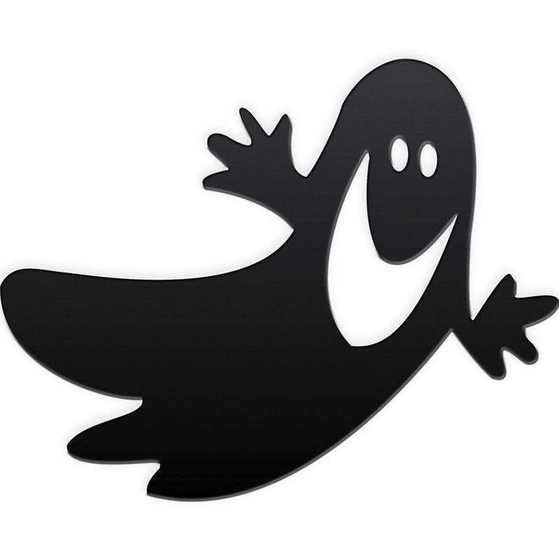 Flying Ghost Wall Décor, 16" H x 20" W x 0.06" D