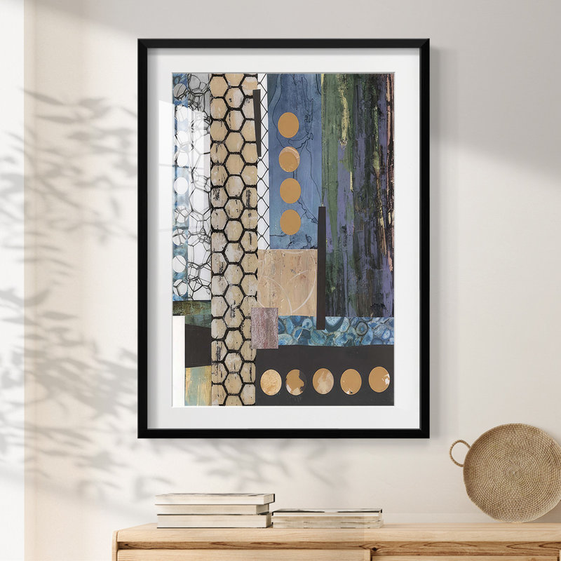 Mashup II - Impression encadrée, H 25,5 po x l 17,5 po, Noir