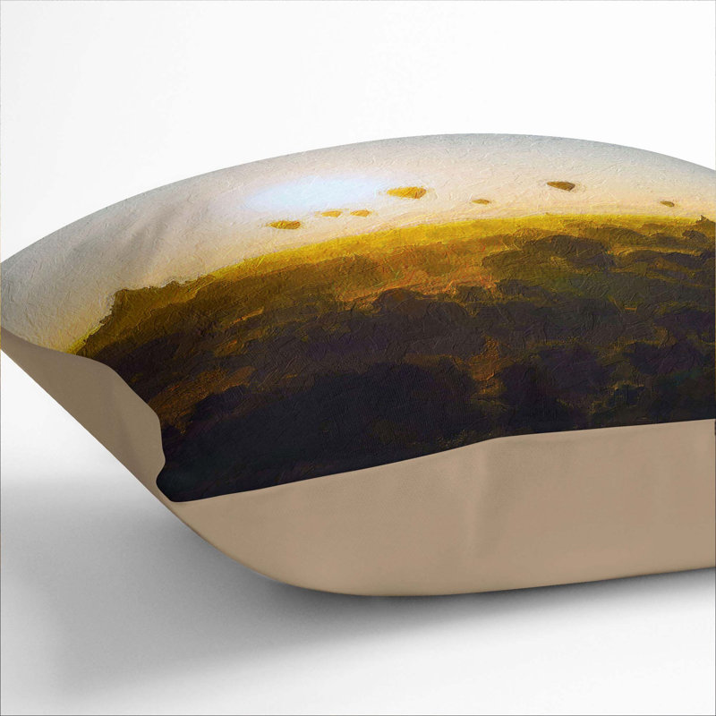 Square Throw Cushion, 40cm H x 40cm W x 15cm D, Stone