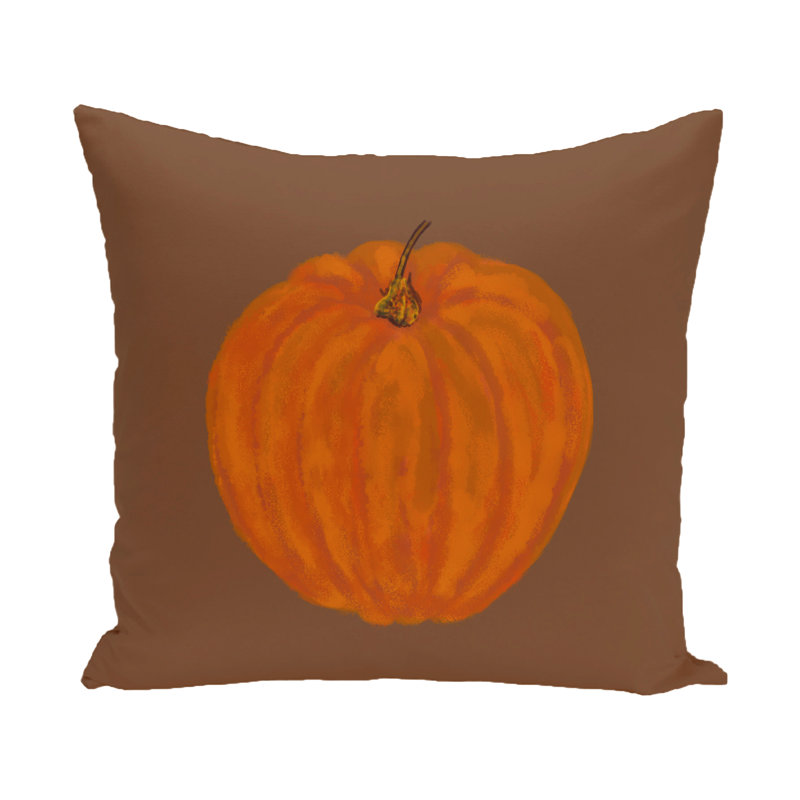  Coussin Pumpkin, H 26 po x l 26 po, Brun