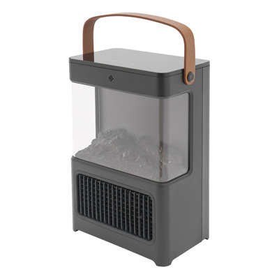 1500W Portable Electric Fireplace With Realistic 3D Flame Effect