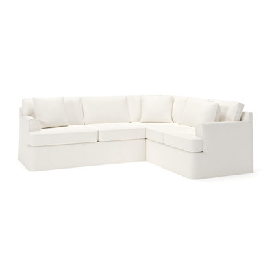 Conradina 2-Piece Slipcovered Sectional