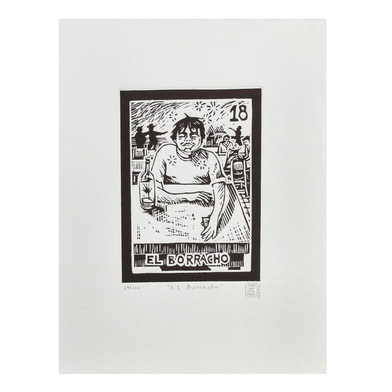 Drunk tequila lotto-impression sur papier