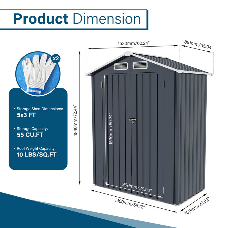 Metal Outdoor Storage Shed