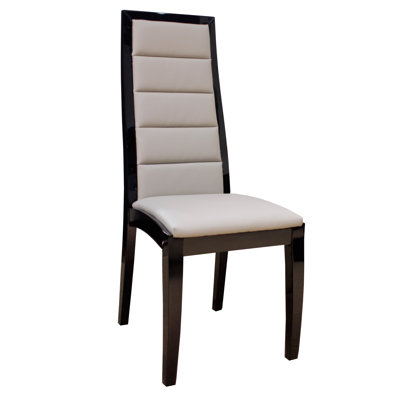 Venus Lacquer Dining Chair (Black or White) (Set of 2)