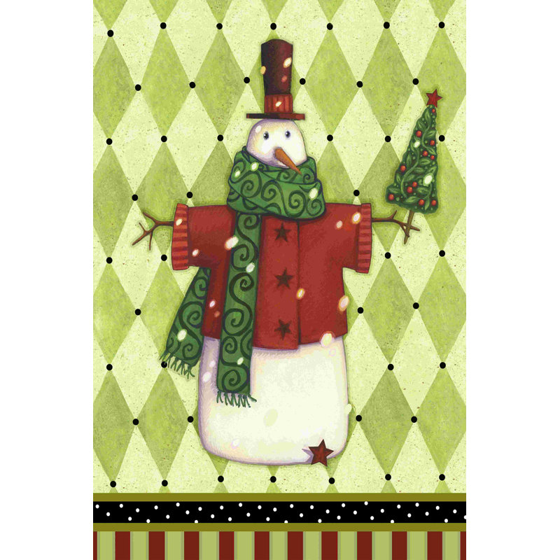 Harlequin de Noël III, H 18 po x l 12 po