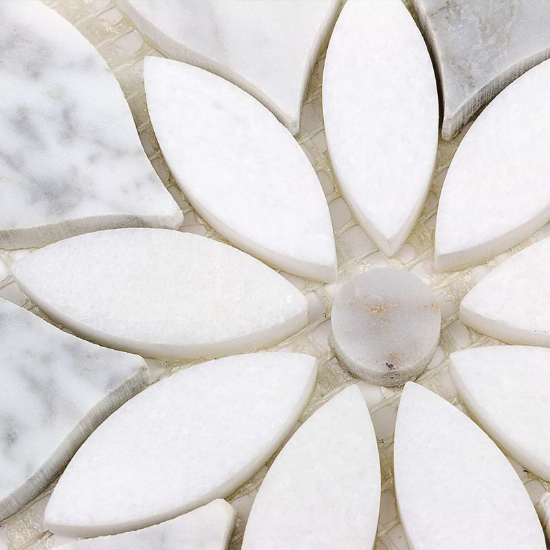 Wildflower Marble Tile, Winds Breath