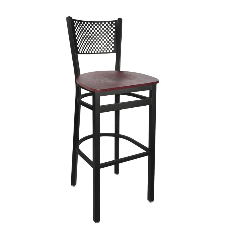 Tabouret de bar Howell, Bois d'acajou