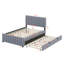 Lit plateforme double avec lit gigogne-107233598
