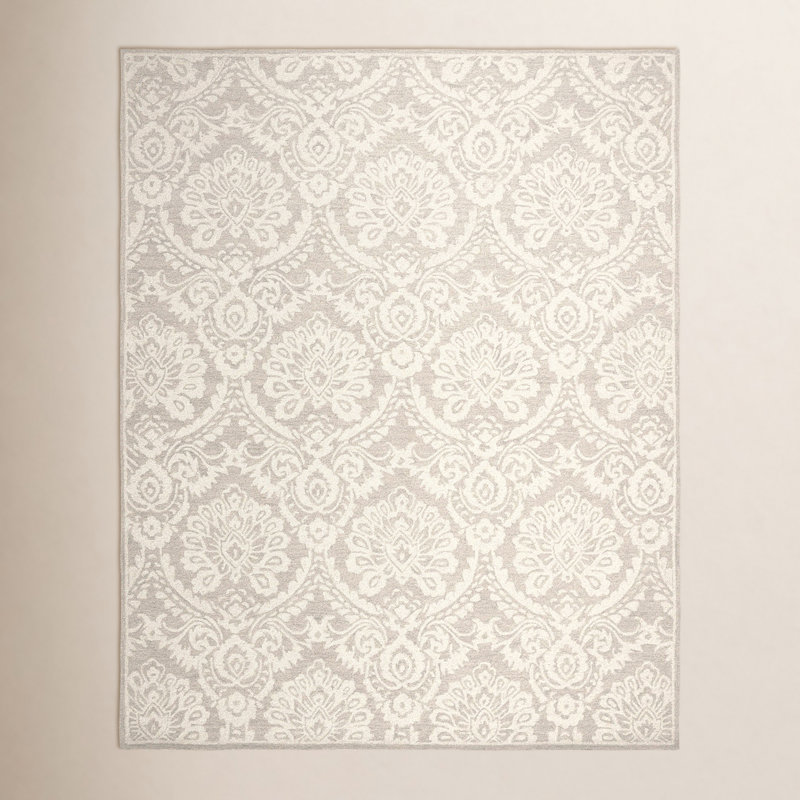 Tansy Wool Floral Indoor Rug, Rectangle 9' x 12'
