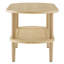 Table basse ovale avec tablette en rotin Modway Torus-90623428