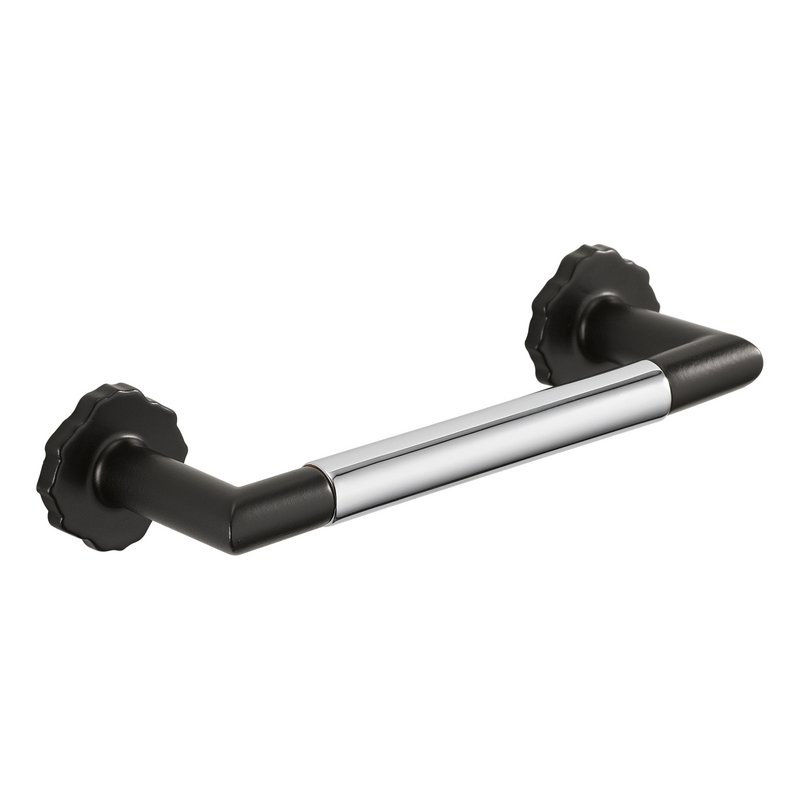 (Paquet de 5) Poignée de 3-3 / 4 pouces pour le bras Brizo, noir mat et chrome