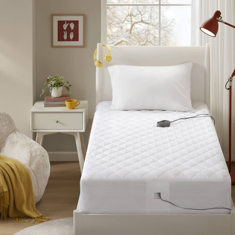 Beautyrest Cotton Deep Pocket Heated Mattress Pad-20 Heat Settings, Full