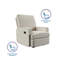 Chaise berçante inclinable Emily-255297100