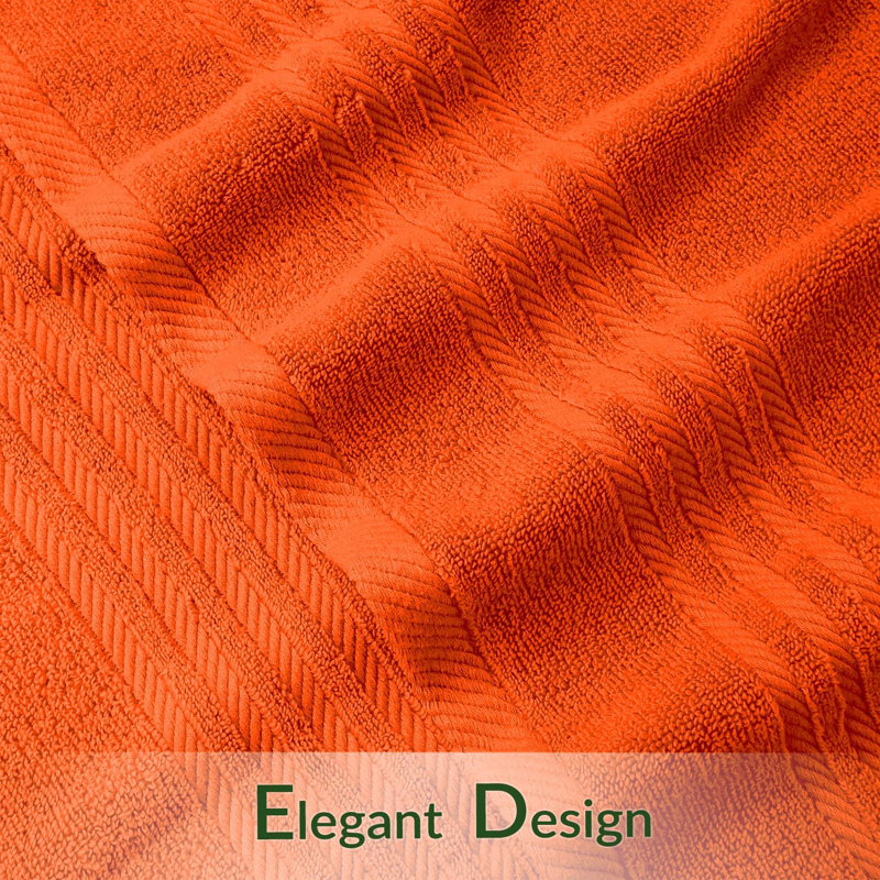 3Pk Zero Twist Large Bath sheet 80x140, Orange