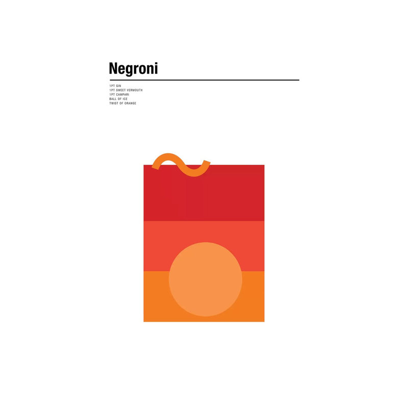 Negroni by Nick Barclay - Print on Canvas, Wrapped Canvas, 101.6 cm H x 66.04 cm W x 1.91 cm D