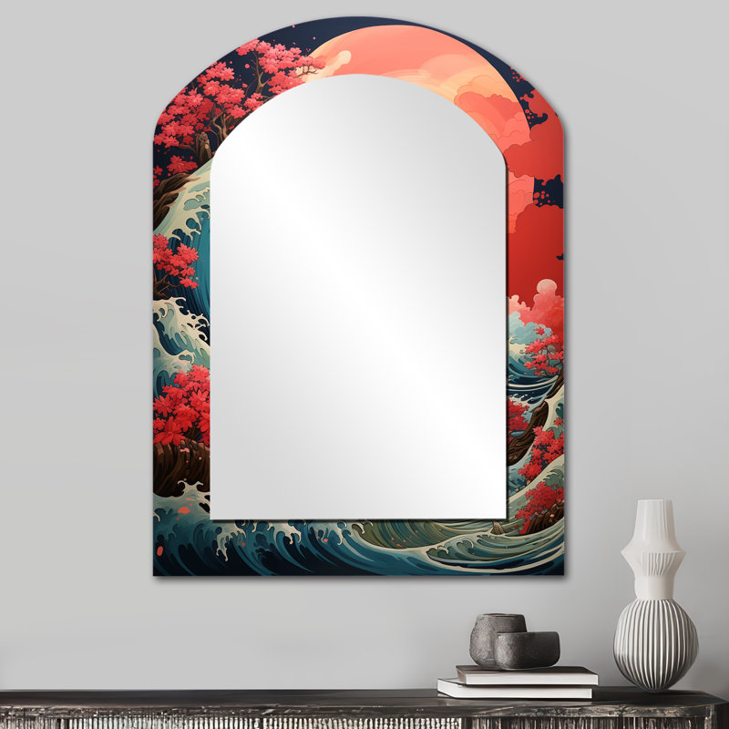 Miroir mural Dramatic Ocean Waves IV, 34 po x 25 po