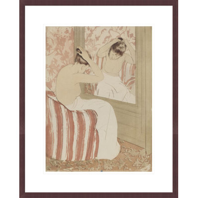The Coiffure by Mary Cassatt -Framed Giclee Print