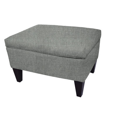 Repose-pieds de rangement rectangulaire en velours de 22 po de large Zaylee
