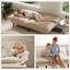 Canapé-lit futon convertible capitonné 66 po Serta-872957978