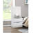 Luxurious Two Drawers Nightstand With Wall Panel
