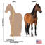 Support en carton cheval