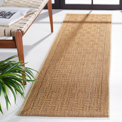 Tapis géométrique en jute et sisal Girard Beach