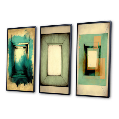«Impermanence Japanese Vintage Art», 3 pièces sur toile