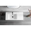 Lavabo de salle de bain, surface solide, installation murale ou de comptoir, 47 po avec trou de robinet simple-69275328