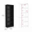 2 Piece Living Room Bookcases