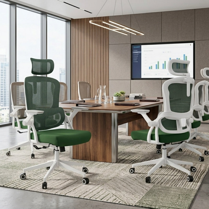 Heavy Duty Ergonomic Desk Office Chair, High Back Home Computer Chair With Headrest  And Adjustable Swivel 3D Armrests For Comfort  Adjustable Lumbar Supports Up To 350Lbs