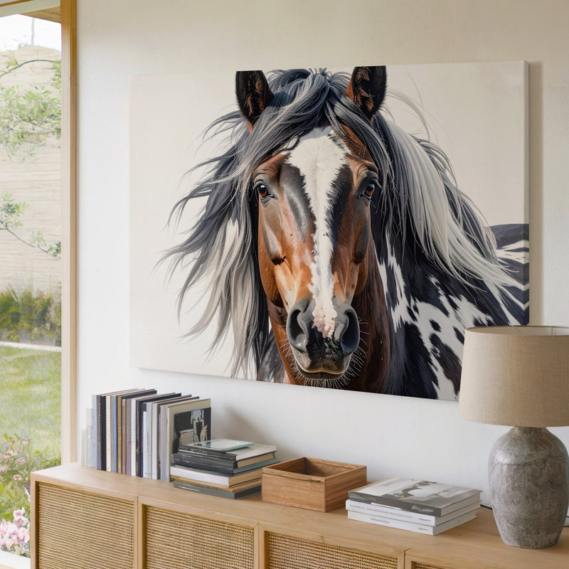 Toile, portrait de cheval Appaloosa, impression sur toile, H 9 po x l 12 po