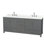 Sheffield 80" Freestanding Double Bathroom Vanity with Quartz Top