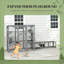 Enclos pour animaux de compagnie, grand lit en bois