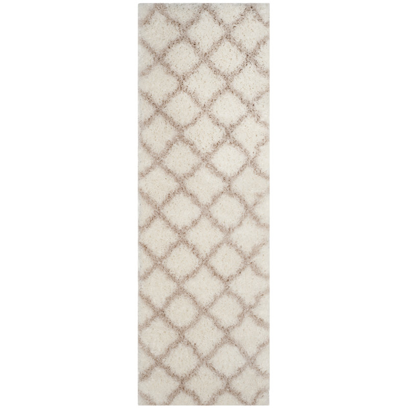 Natosha Shag Performance Geometric Rug, Runner 2'3" x 7'