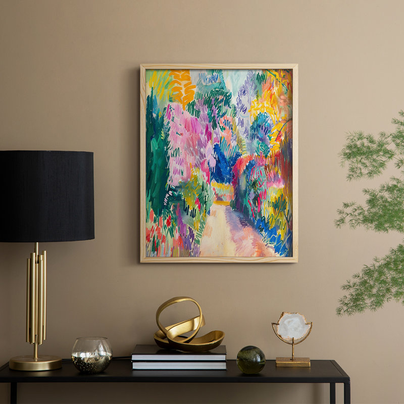 Matisse XLII, reproduction d'art encadrée - bois massif