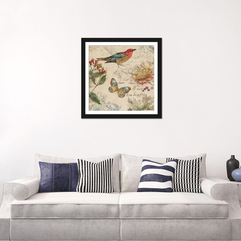 «Nature», reproduction sur toile, H 16 po x l 16 po x P 1 po, Papier d'art encadré noir, Blanc
