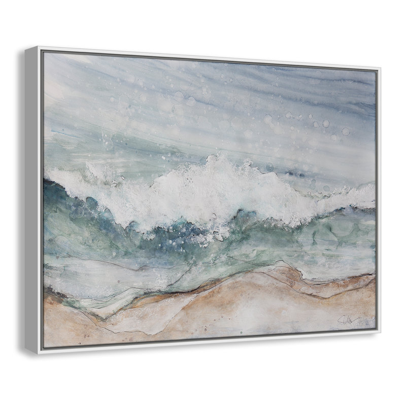 «Morning Crush» par Filippo Ioco, reproduction sur toile flottante, H 31,5 po x l 41,5 po x P 2 po, Cadre blanc