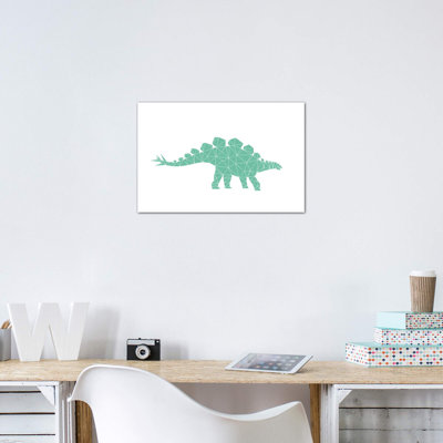 Géométrique Dino Stegosaurus - impression d'art graphique