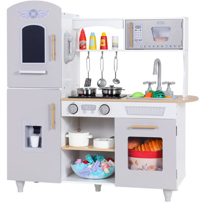 Wooden Doll Kitchen, Play Kitchen For Children, Children's Kitchen Wood With Light And Sound, Playtive Play Kitchen With Children's Kitchen Accessories, Small Kitchen, Role Play Kitchen For Children