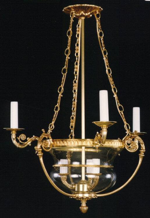 Devries 6 - Light Candle Style Chandelier, French Gold