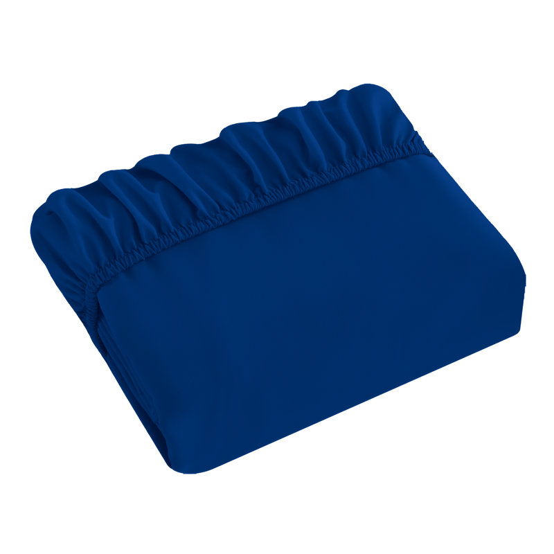 Microfiber Fitted Sheet, Royal Blue, California King