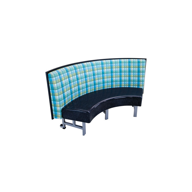 Banquette mobile - quart de cercle, L 60 po x l 30 po
