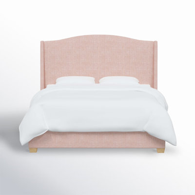 Allis Upholstered Wingback Bed