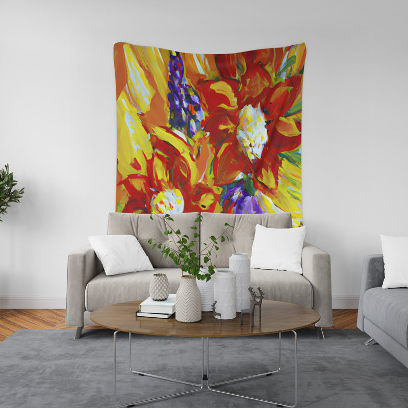 Tapisserie murale, H 88 po x l 104 po