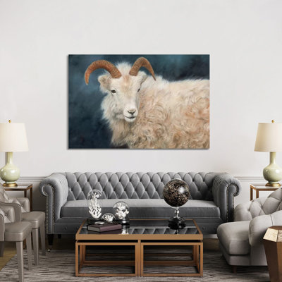 Mountain Goat I by David Stribbling - Wrapped Canvas Print