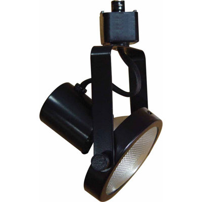 Mini-rail d'éclairage intérieur 1 lumière avec anneau à cardan